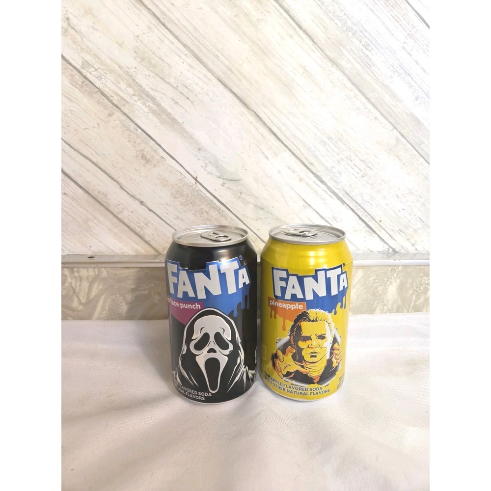 Fanta Ghost Face Punch Halloween Soda Limited Edition Scream & Michael Myers